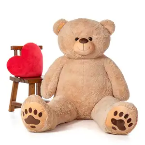 Wholesale Big Size Plush Teddy Bear Stuffed Giant Love Teddy Unstuffed Giant Custom Plush Toy For Wedding