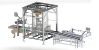 Kantong tas sachet lengan Delta Robot laba-laba Packer karton industri Delta Robot lengan tinju Cartoning kasus Packer mesin