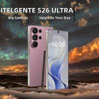 Itelgente S26 Ultra 24G+1TB Deca Core 108MP LTE CDMA 5G Smartphone avec stylet intégré Écran LCD 120Hz Android 15 Français 7000mAh