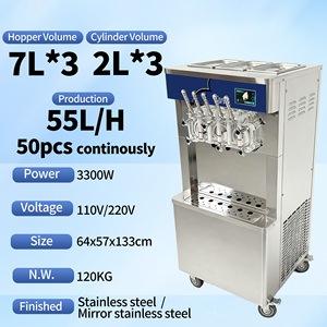 Machine à cocktail glacé automatique commerciale Mvckyi, 5 buses, haute productivité, nouvelle crème glacée <span class=keywords><strong>italienne</strong></span> molle - Product Image 3