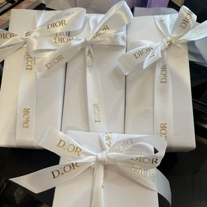 Gran oferta, cinta de regalo decorativa de lujo para venta al por mayor floral, rollo de cinta de embalaje de regalo de diseñador de marca famosa personalizada de 2cm - Product Image 3