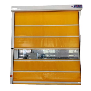 Porte de garage à enroulement rapide <span class=keywords><strong>RENPU</strong></span>, modèle 015, en PVC et alliage d'aluminium, antivol, pour entrepôt frigorifique, design moderne, électrique, vente en gros, Qingdao - Product Image 1
