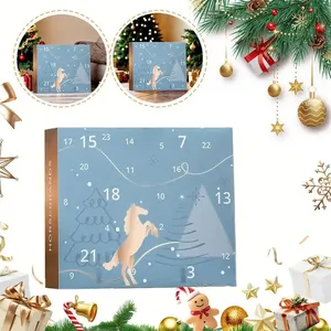 <span class=keywords><strong>Calendrier</strong></span> <span class=keywords><strong>de</strong></span> l'Avent en plastique sur le thème des chevaux, 24 jours <span class=keywords><strong>de</strong></span> compte à rebours, cadeau <span class=keywords><strong>de</strong></span> Noël pour les enfants <span class=keywords><strong>de</strong></span> 5 à 7 ans, thème équestre - Product Image 1