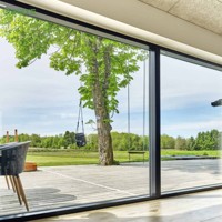 Ventana Fija de Aluminio con Rotura de Puente Térmico, Bien Aislada, Resistente a Impactos, Ahorro de Energía, Construcción de Alta Calidad