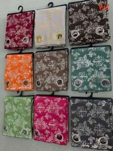 Bán buôn hiện đại màn Grommet cửa sổ Rèm cổ treo lên lá mạ vàng đã sẵn sàng sử dụng cho phòng khách phòng ngủ nhà bếp 100% - Product Image 6