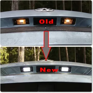 2 pezzi luce targa a LED per Cayenne S 02 ~ <span class=keywords><strong>09</strong></span> VW Touareg 02 ~ <span class=keywords><strong>09</strong></span> Tiguan Golf 5 5D Tourning <span class=keywords><strong>Passat</strong></span> B5.5 5D Touring 01-05 - Product Image 4