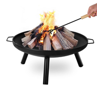 Perapian Logam Corten Berkualitas Tinggi Harga Terjangkau Tebal 2mm Kayu Bakar Luar Ruangan Portabel Haoyang HYCFP562 Diameter 60-150cm