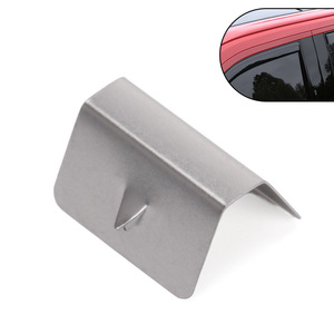 Déflecteur universel pour vitres de voiture en alliage d'aluminium argenté, fixation adhésive 3M, protection contre le soleil et la pluie - Product Image 1