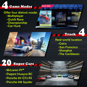 Simulateur de conduite à pièces ASPHALT 9 DX, machine d'arcade, simulateur de course automobile, jeu d'arcade de course automobile - Product Image 3