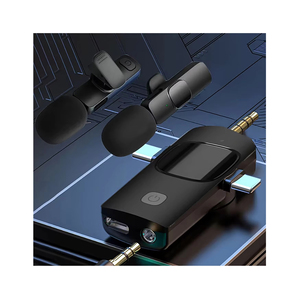 K15 ワイヤレスピンマイク ノイズキャンセリング機能付き 3in1 ミニマイク 2台同時接続 録音機器 - Product Image 6