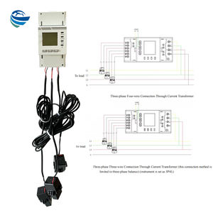Medidor de Energía Inteligente Trifásico con Sistema de Monitoreo de Reflujo CT, <span class=keywords><strong>Precio</strong></span> de Fábrica MID, Medidor Eléctrico de Riel DIN, RS485/Modbus-RTU - Product Image 2
