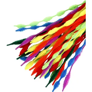 Bán buôn dây Chenille Gậy cho trẻ em crafting đầy màu sắc vết sưng ống chất tẩy rửa 12 inch thủ công ống chất tẩy rửa nghệ thuật Nguồn cung cấp thủ công