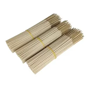 2024 hot selling china manufacturer diameter 3mm length religious 10inch nature color unscented incense sticks wholesale