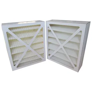 Filtro de aire acondicionado de tamaño personalizado para sistema HVAC, horno de CA lavable, preeficiencia, cartón plisado, Panel G3 G4