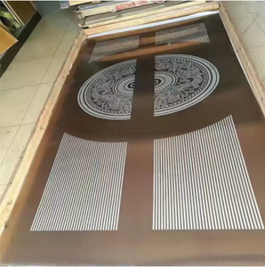 EX763 201 304 4x8 <b>Mirror</b> Etched Design Stainless Steel <b>Sheet</b> Customized Pattern for Elevator - Product Image 2