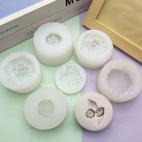 Simulierte Nelken- und Rosenform 3D Silikon-Kuchenform für DIY Schokoladenmousse mit Einzelverpackung