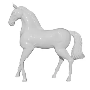 Venta caliente fibra de vidrio estatua animales fibra de vidrio caballo escultura resina caballo modelo