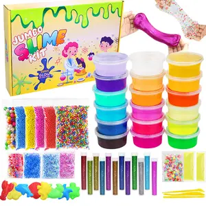 3D Fluffy Foam Clay Slime DIY Soft Cotton Slime Ball Kit Air Dry Clay Lizun  Charms Light Plasticine Antistress Kids Toys