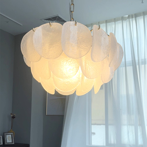 Copper Customized <b>Modern</b> Glass <b>Ceiling</b> Pendant <b>Light</b> Chandelier All Copper Natural Marble for Living Room Includes AC Power Bulb - Product Image 1