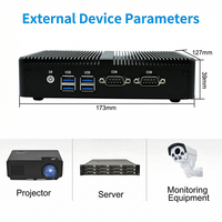 Mini PC Tanpa Kipas Baru Intel Core I3-4010Y Quad-Core LAN 2.5G 2 Port COM Operasi 24/7 RAM DDR3 SSD MSATA Office Embedded Garansi 3 Tahun