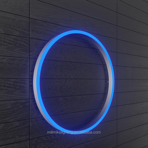 Tres anillos blanco frío OEM/ODM nuevo diseño para escalera de recepción pared arquitectónica moderna luz curva de luz circular LED lineal - Product Image 4