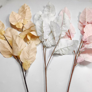 Artificial Pomelo <b>Leaves</b> Silk Round Wedding Decoration High Quality Floral Arrangement Props - Product Image 2