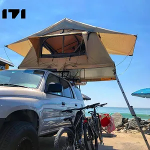 Tents Camping Outdoor Family Lightest Rooftop Best Luxury Fj Cruiser Rtt Soft Roof Top Tent With 2.1M Ladder New Zealand