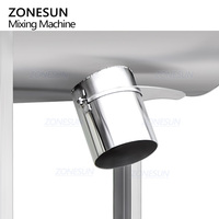 Mélangeur à ruban horizontal pour poudre sèche en acrylique ZONESUN ZS-BM200, mélangeur de poudre d'épices, réservoir de mélange de poudre chimique