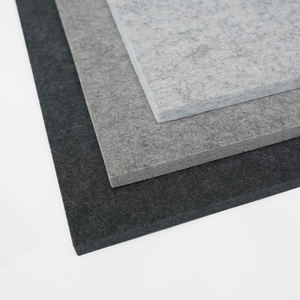 Panneaux acoustiques insonorisants en PET, panneau acoustique noir, panneau en polyester, prix d'usine, haute densité 12 mm - Product Image 1