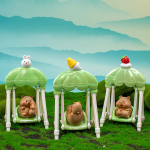 ของเล่นโยกเยกหมูน้อยยูโม คราฟท์ ร็อคกิ้งทอย บลายด์บ็อกซ์ ฟิกเกอร์ 6 ชิ้น พร้อมรุ่นลิมิเต็ด สำหรับตกแต่งโต๊ะเด็ก - Product Image 2