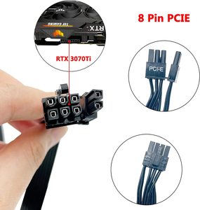 Cable de alimentación de 8 pines a 6 + 2 pines PCIE, Cable de GPU Modular macho a macho - Product Image 3