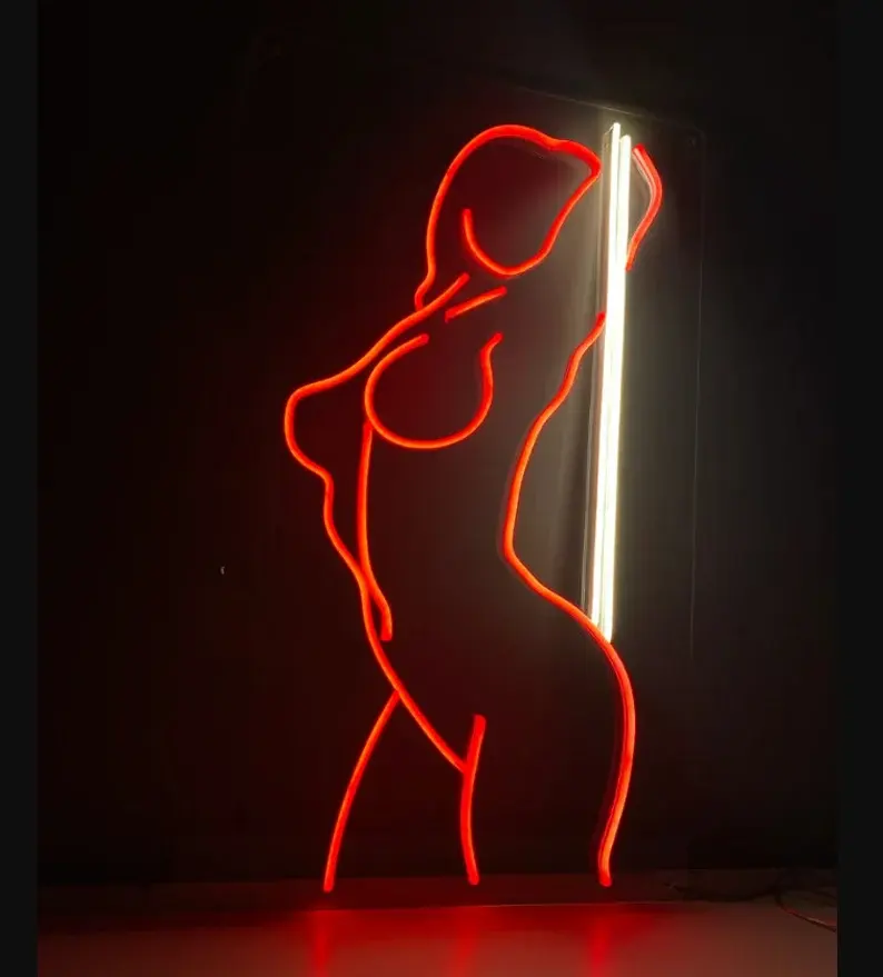 Sexy Lady Neonschild Lampe Beleuchtung benutzerdefiniertes Neonlicht Zeichen Dekoration für Bar KTV-Shop LED Neonschild
