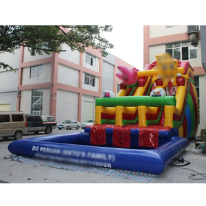 Vui Chơi Giải Trí Sân Chơi <span class=keywords><strong>Inflatable</strong></span> <span class=keywords><strong>Slides</strong></span> Với Hồ Bơi - Product Image 1