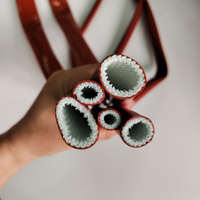 Manchon thermorésistant en fibre de verre enduit de silicone de haute qualité Deem pour la protection des câbles à haute température, manchon ignifuge résistant au feu