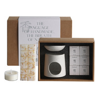 Bougie aromatique japonaise haut de gamme en cire de soja, blocs de cire de soja, décorations d'intérieur durables en céramique, boîtes cadeaux pour mariage et anniversaire