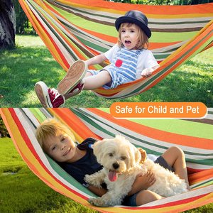 Hamaca <span class=keywords><strong>de</strong></span> <span class=keywords><strong>lona</strong></span> plegable portátil para acampar con barra esparcidora <span class=keywords><strong>de</strong></span> <span class=keywords><strong>madera</strong></span> - Product Image 5