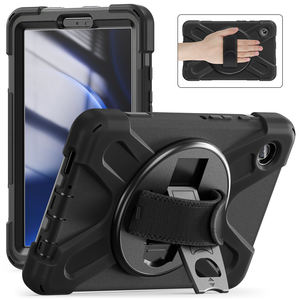Étui de protection <span class=keywords><strong>hybride</strong></span> robuste pour tablette Samsung Galaxy Tab A9 8,7 <span class=keywords><strong>pouces</strong></span> X110/X115 avec béquille, dragonne et coque de protection - Product Image 2