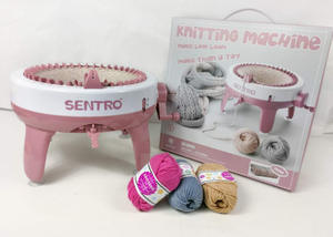 <span class=keywords><strong>Machine</strong></span> à <span class=keywords><strong>tricoter</strong></span> en laine DIY pour enfants, transfrontalière, 48 aiguilles, cylindre étoile large, écologique, blanc et rouge, jouet de jeu d'imitation - Product Image 5