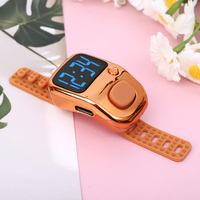 Nouveau Modèle Compteur à Anneau LED Rechargeable avec Affichage de l'Heure, Compteur Numérique, Écran Réversible, Bracelet en Silicone