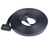 10M automotriz OBD OBD2 codo macho a hembra Cable plano coche OBD2 16 pines 16 núcleo ángulo recto macho a hembra Cable