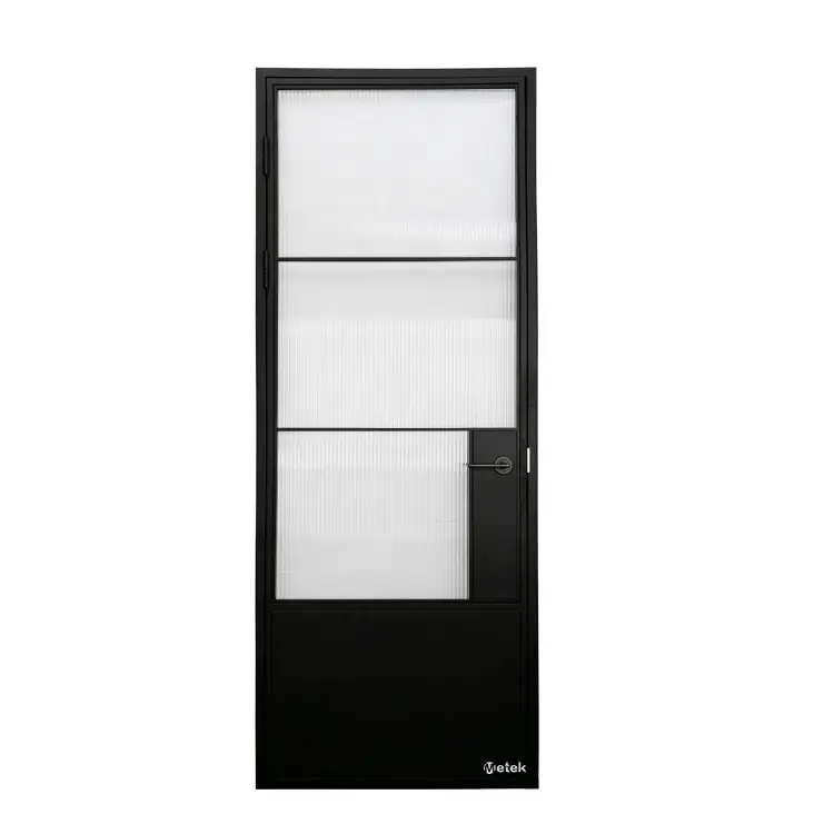 Раздвижные двери в Европейском стиле, французская кованая металлическая рама, мягкая закрывающая современная стеклянная дверь в рустикальном стиле