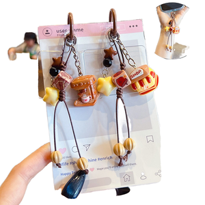 Cute Anime MIU Series Cartoon Light Keychains Trendy Plush Toy Bag Charms Flexible Hard-Wearing Lightweight Cultural Creative