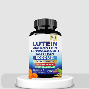 天然成分のOEMルテインカプセルAshwagandha Saffron Zeaxanthin目の健康プライベートラベル - Product Image 1