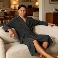 Factory Cotton Terry Bathrobe Hotel Spa Collection Soft Absorbent Quick Robe With Hood Unisex Luxury Bathrobe Custom Logo