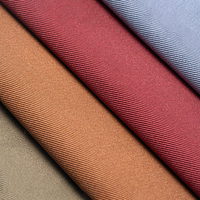 Tela de Sarga de Guangzhou 300gsm, Textil de Puro Algodón Tejido, Color Caqui para Pantalones de Hombre, Tela de Spandex Elástica Gruesa