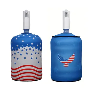 Custom High Quality Neoprene 5 Gallon Jug Water Bottle Bucket Sleeve Cooler Holder For Bucket Dispenser