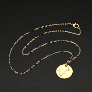 Campione gratuito Attività 12 Constellation Collana In Acciaio Inox Oro <span class=keywords><strong>Astrologia</strong></span> Segno Zodiacale Collana Del Pendente Per Le Donne - Product Image 5