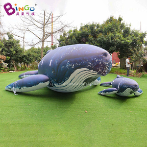 <span class=keywords><strong>Baleine</strong></span> bleue géante gonflable publicitaire de grande taille, scellée à l'air, personnalisée, en PVC, pour la décoration d'événements d'aquarium - Product Image 4