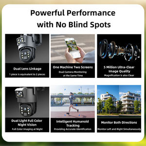 Cámara de Seguridad IP 4G con Doble Lente, HD 2K 2MP, Zoom 10X, Detección de Movimiento, Energía Solar, PTZ, CCTV, Exterior, Impermeable - Product Image 3