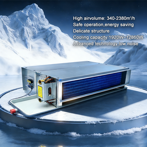 Unité <span class=keywords><strong>de</strong></span> ventilo-convecteur hydronique horizontale dissimulée avec boîtier en acier galvanisé pour environnements à forte humidité et corrosifs, FCU à eau - Product Image 4